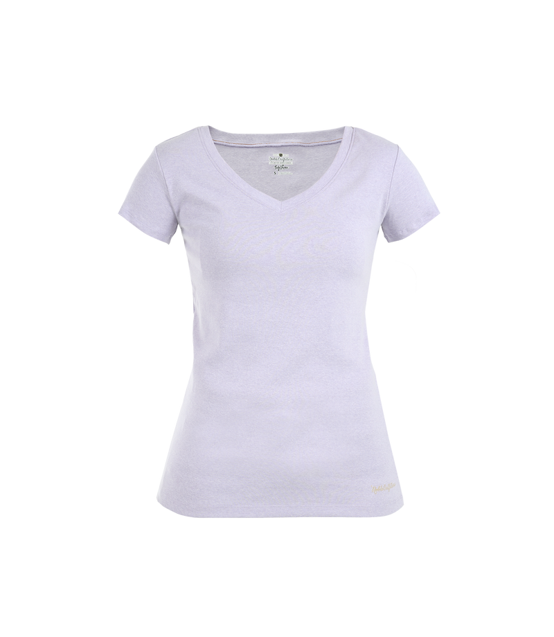 22528-754 Women's Tug-Free Vneck T-Shirt, Lavender