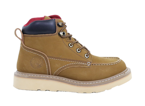 Women's Wedge 6" Work Boot - Wheat
