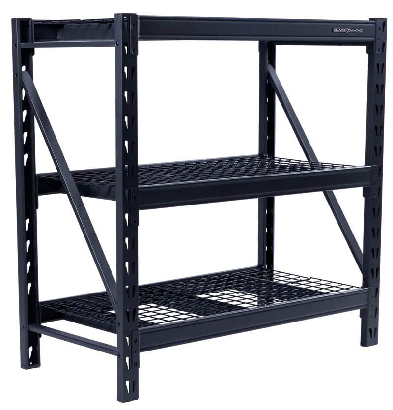 Heavy Duty Steel Shelving Unit with 3 Adjustable Shelves