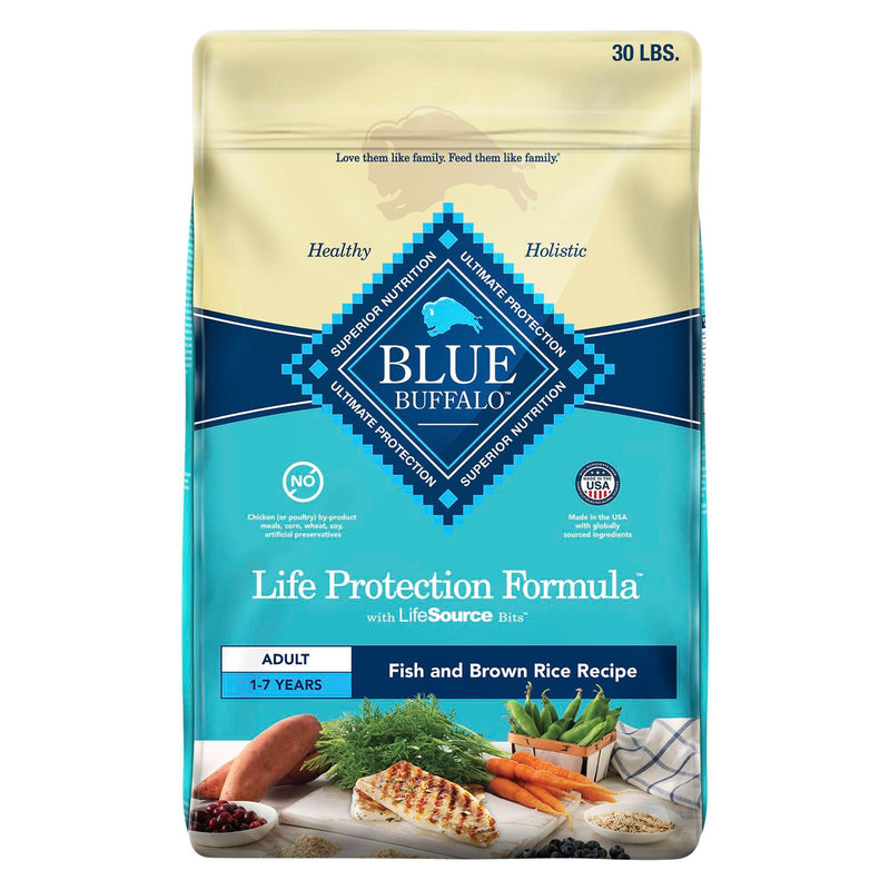 Blue Adlt Fish & SwPo 30#Dg