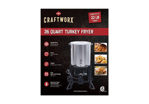 Craftworx™ 36 QT Heavy Duty Turkey Fryer with Timer