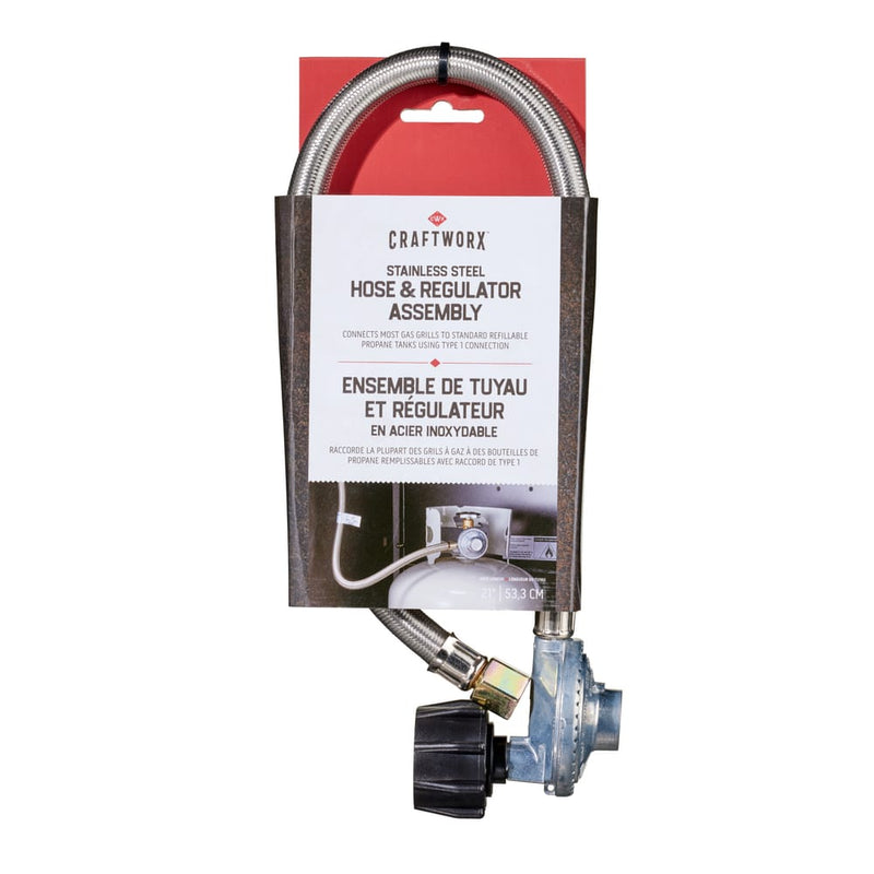 Craftworx™ Stainless Steel Hose & Regulator Assembly