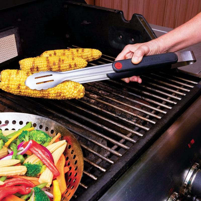 Craftworx™ Deluxe 3-Piece Tool Set with Spatula, Basting Brush & Tongs