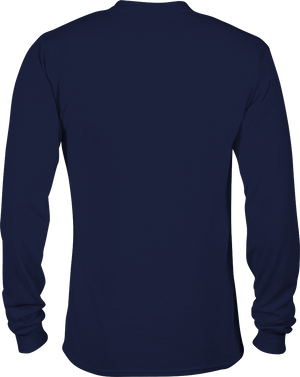 Men's Long Sleeve Crew Neck Pocket Tee - Athletic Navy