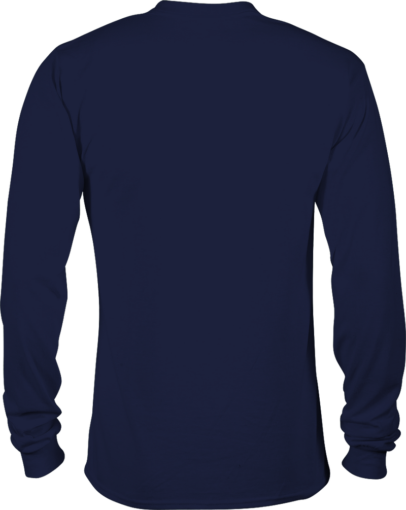 Men's Long Sleeve Crew Neck Pocket Tee - Athletic Navy