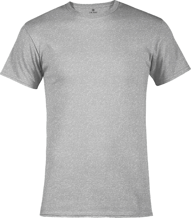 Men's Short Sleeve Crew Neck Tee - Athletic Heather - Front