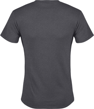 Men's Short Sleeve Crew Neck Tee - Charcoal Heather - Front