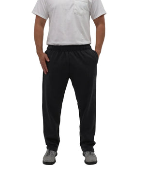 Men's Fleece Sweatpants - Black - Front