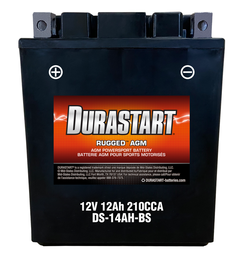 RuggedTM Agm Powersport Battery 14AH-Bs