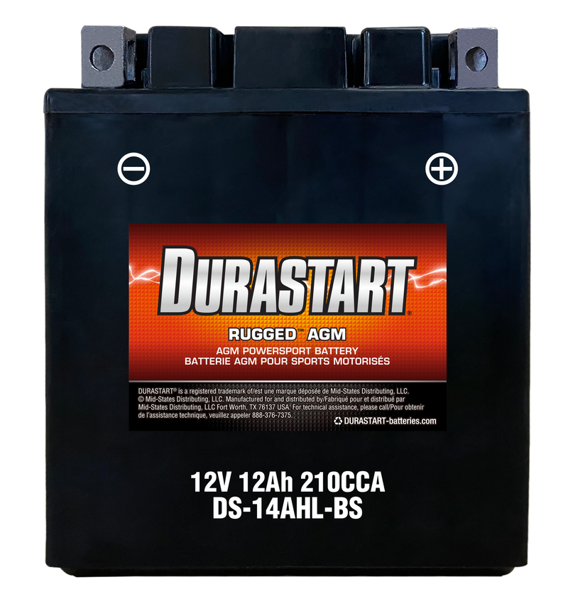 RuggedTM Agm Powersport Battery 14AHL-Bs