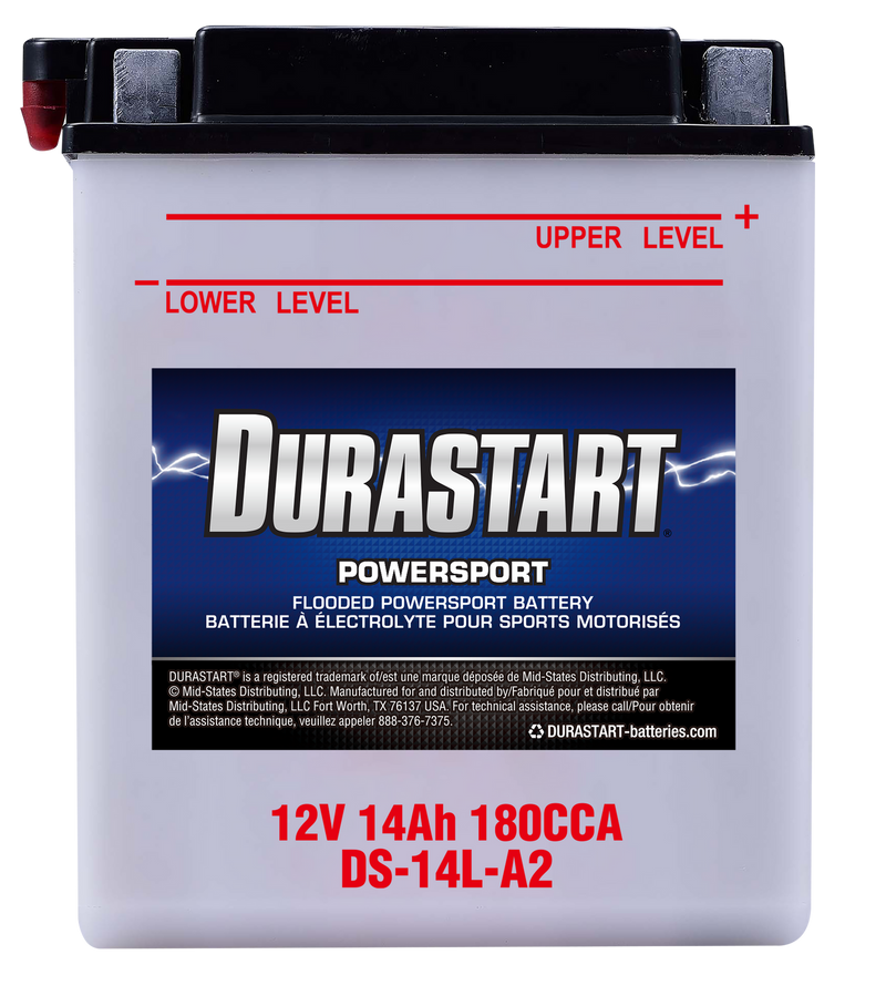 Flooded Powersport Battery 14L-A2