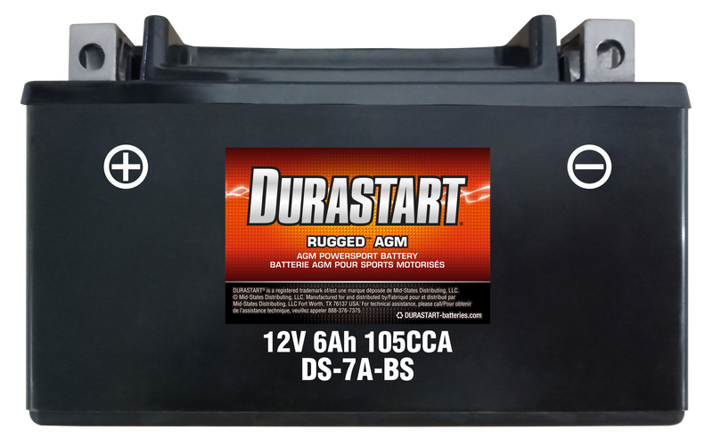 RuggedTM Agm Powersport Battery 7A-Bs
