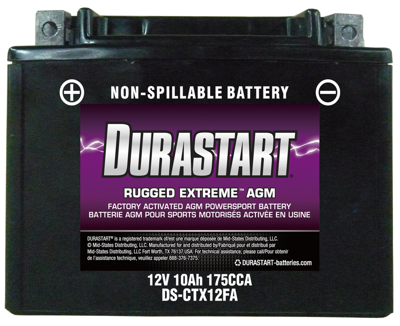 Rugged ExtremeTM Agm Powersport Battery CTX12FA