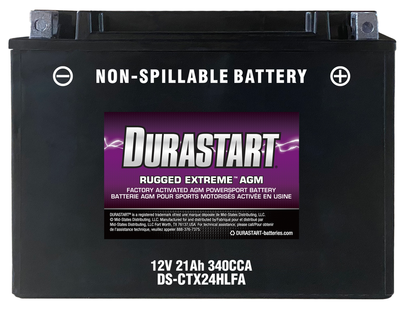 Rugged ExtremeTM Agm Powersport Battery CTX24HLFA
