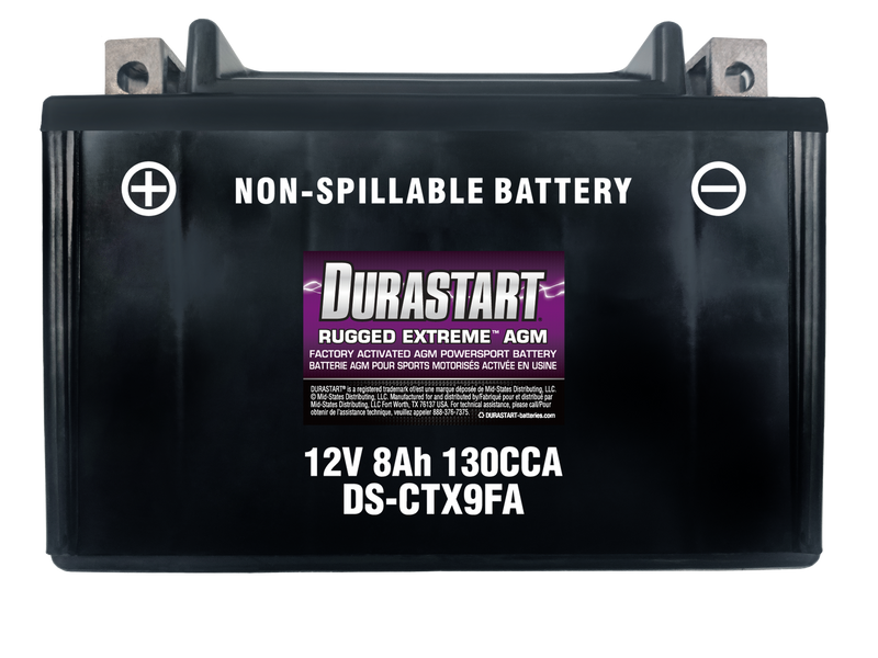Rugged ExtremeTM Agm Powersport Battery CTX9FA