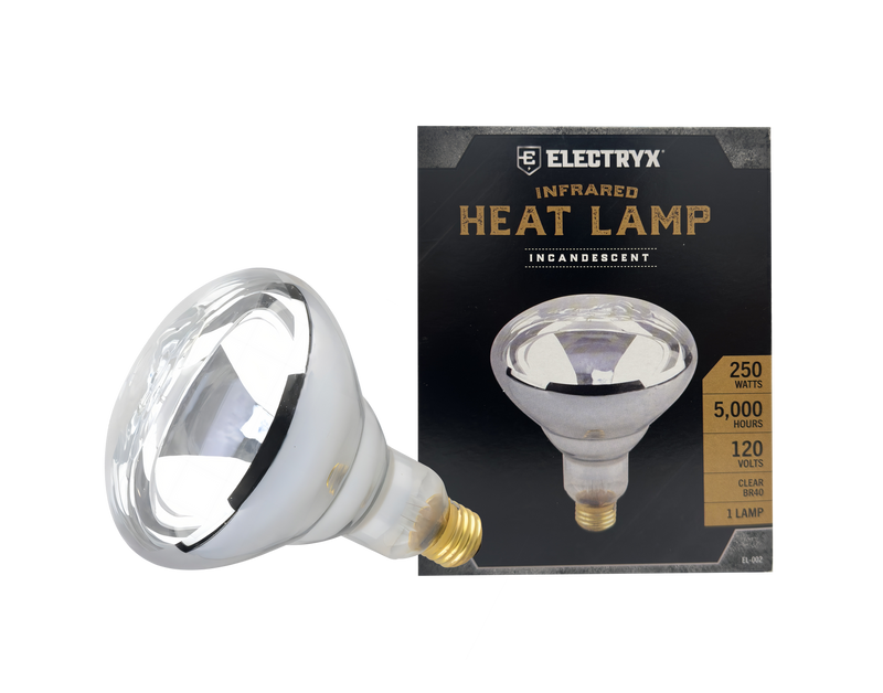 250W Infrared Heat Lamp (Clear BR40)