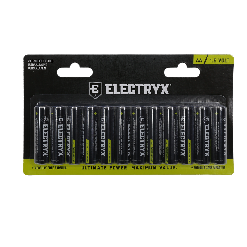 Aa / 1.5 Volt Ultra Alkaline Batteries-24 Pack