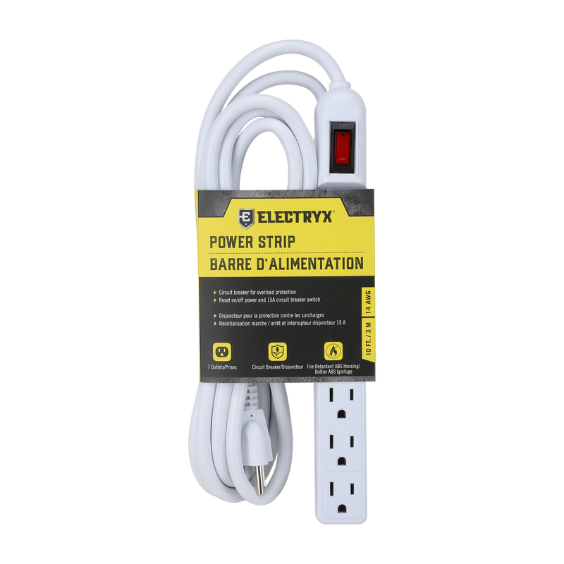 10 FT. 7-Outlets Power Strip with Cord