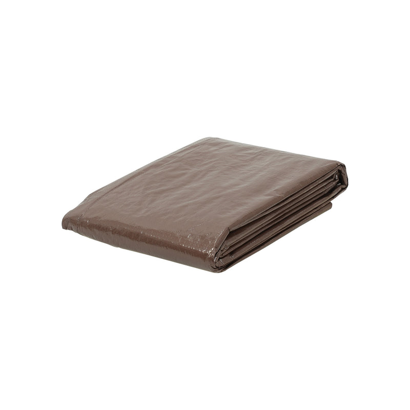 6 FT x 8 FT Brown/Green Reversible Medium Duty Poly Tarp