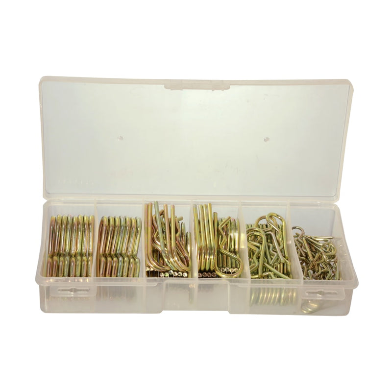 Harvest King Hitch Pin Clips Assortment Box, open