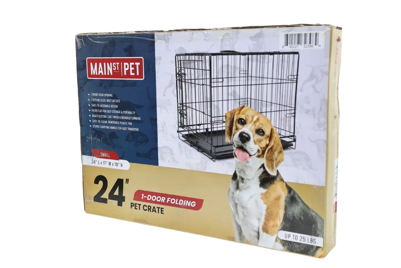 Main St. Pet™ 30" 1-Door Folding Pet Crate