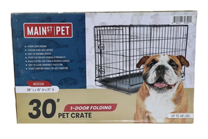Main St. Pet™ 30" 1-Door Folding Pet Crate