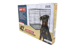 Main St. Pet™ 48" 2-Door Folding Pet Crate with Divider