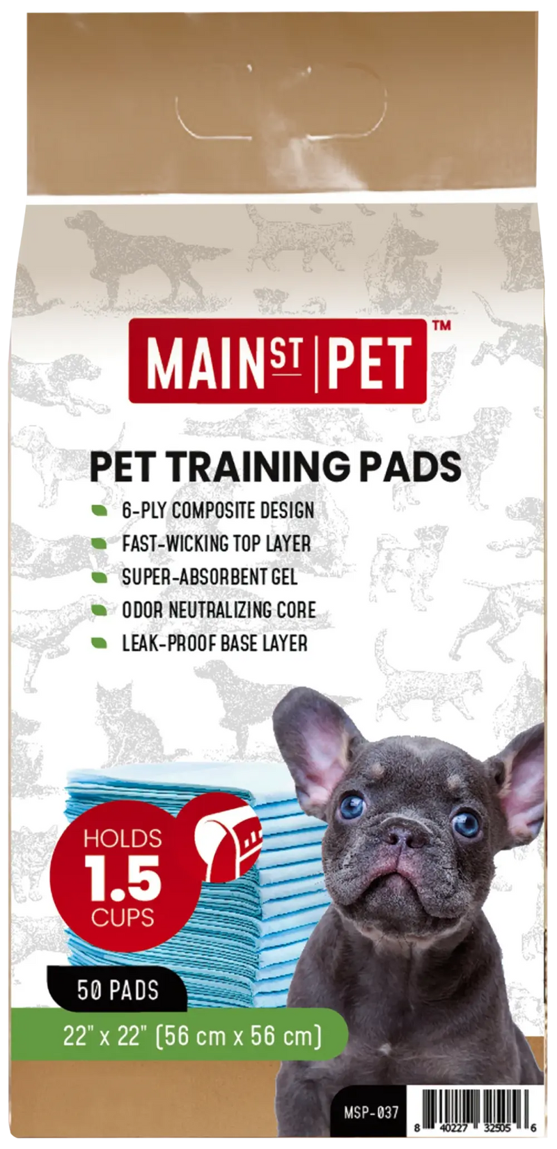Main St. Pet™ 22" x 22" Pet Training Pads 50 Ct