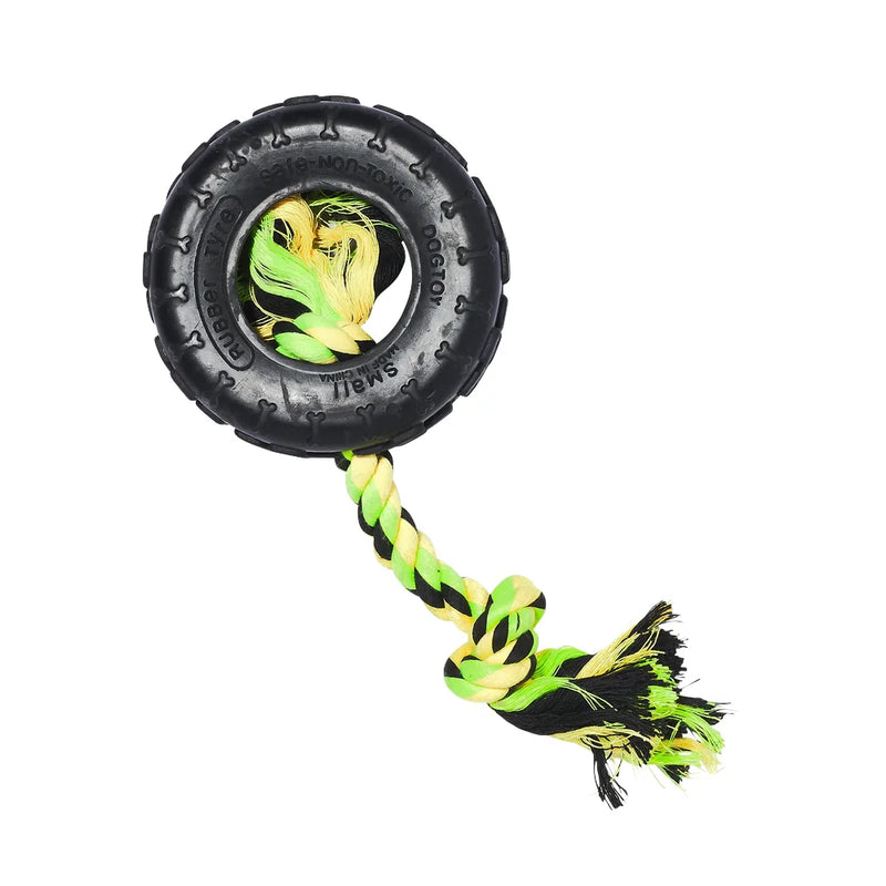 Main St. Pet™ 9" Tire With Rope Dog Toy