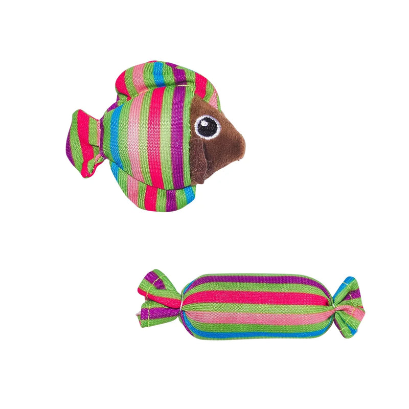 Main St. Pet™ 2-Pack Fish & Candy Catnip Cat Toys