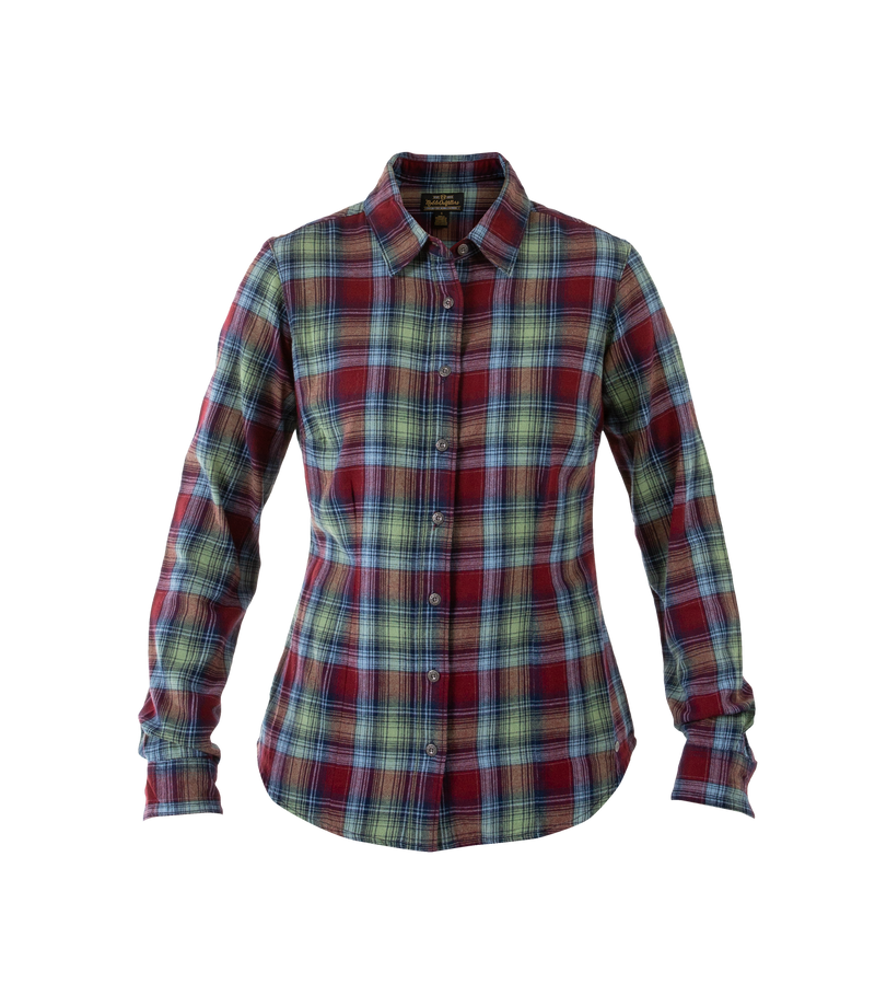 NO-21020-477 Women's Flannel Shirt Port Multi Plaid