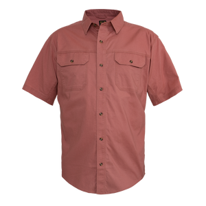 Noble_SP22_MensTops_12005 SS Weathered Work Shirt 123-Clay - Front