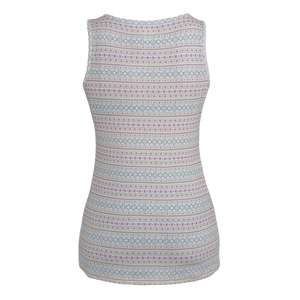 Noble_SP22_WomensTops_20526 Tug-Free Tank 472-Aztec Multi Stripe - Back