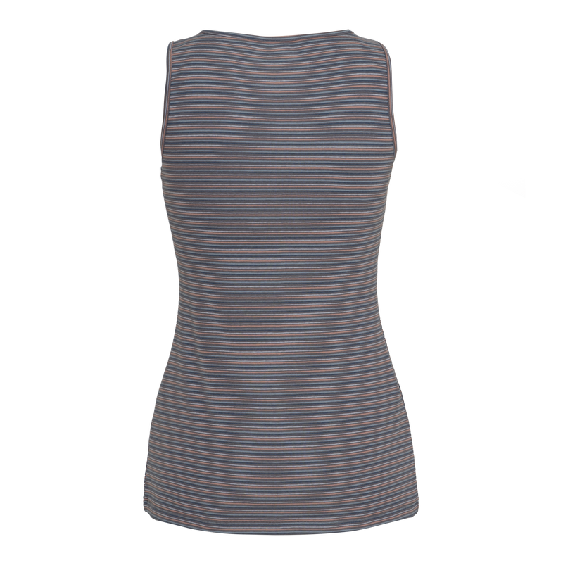 Noble_SP22_WomensTops_20526 Tug-Free Tank 476-Grey Multi Stirpe - Back