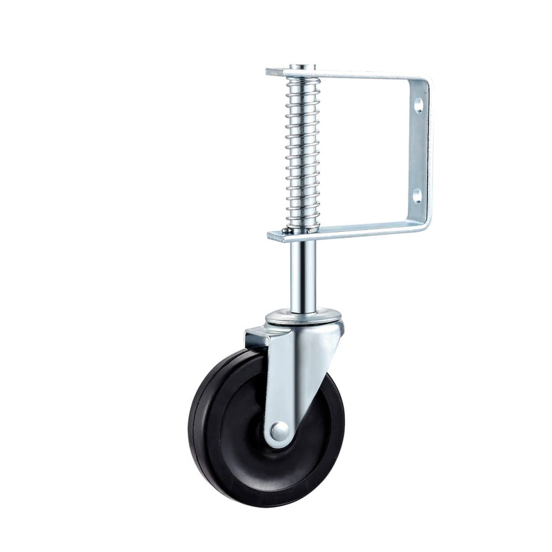 Precision Casters + Wheels™ 4" Rubber Swivel Gate Caster