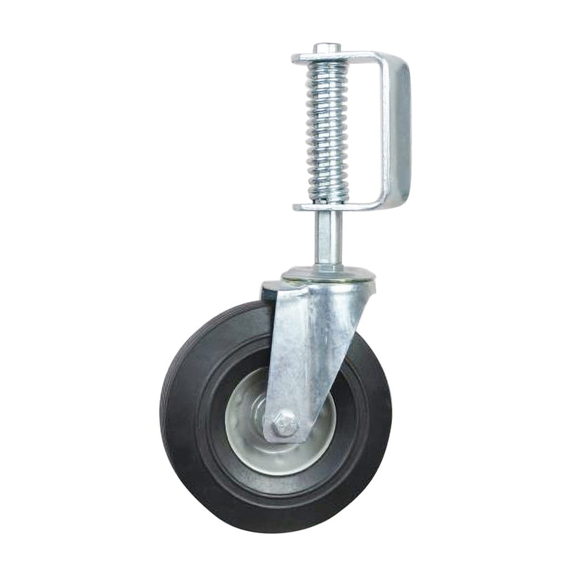 Precision Casters + Wheels™ 8" Rubber Swivel Gate Caster