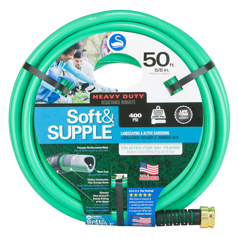 Garden Hose,HD,5/8"x50',S&S