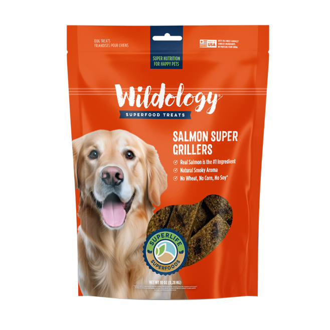 10 OZ Salmon Super Grillers Dog Treats