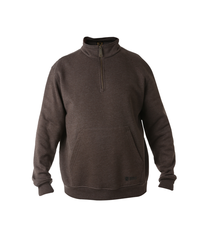 11526-132 Flex Quarter Zip Pullover Brown