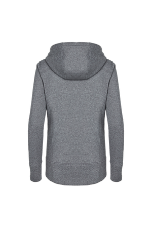 21585 Water Resistant Tug-Free Full Zip Hoodie 017- Charcoal Heather_0262