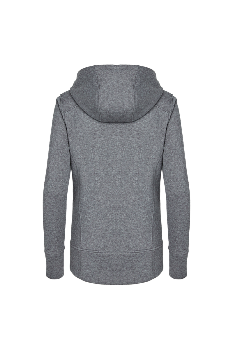 21585 Water Resistant Tug-Free Full Zip Hoodie 017- Charcoal Heather_0262