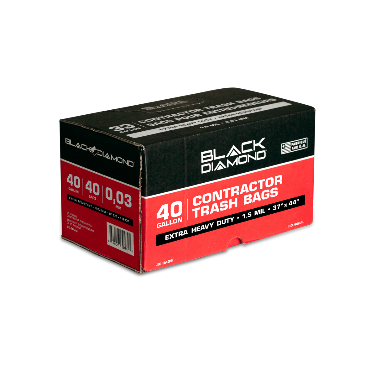 40 Gallon Contractor Trash Bags
