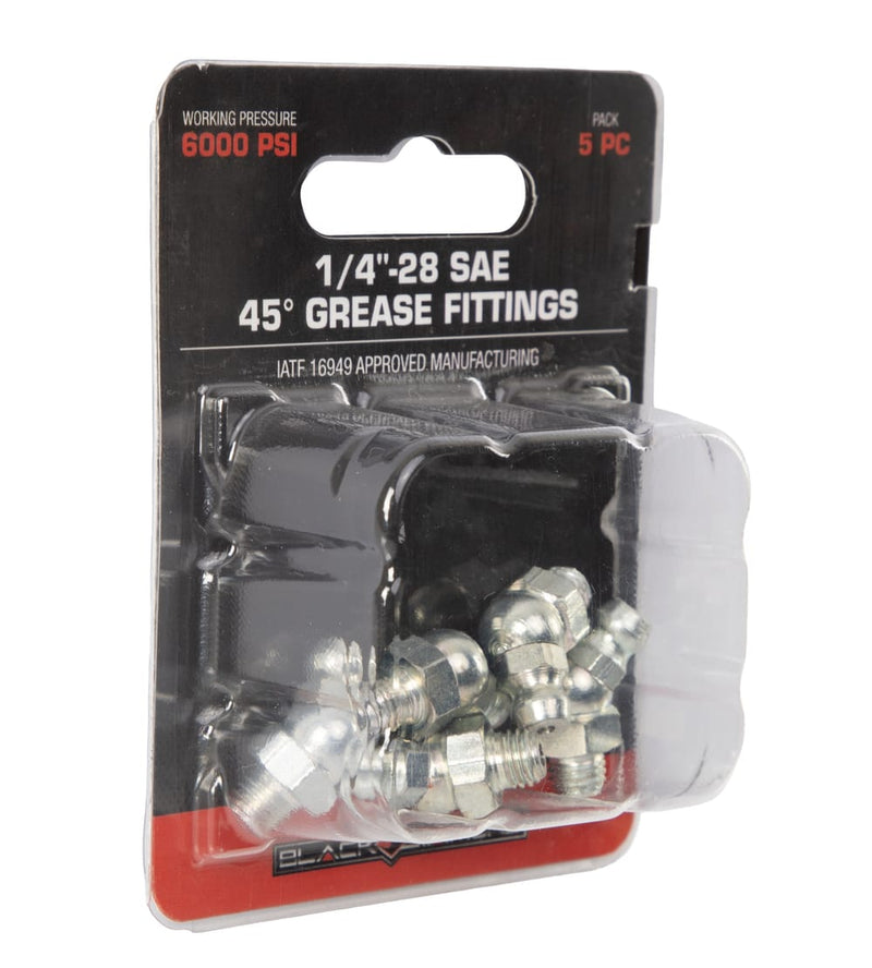 1/4"-28 SAE 45° Grease Fittings