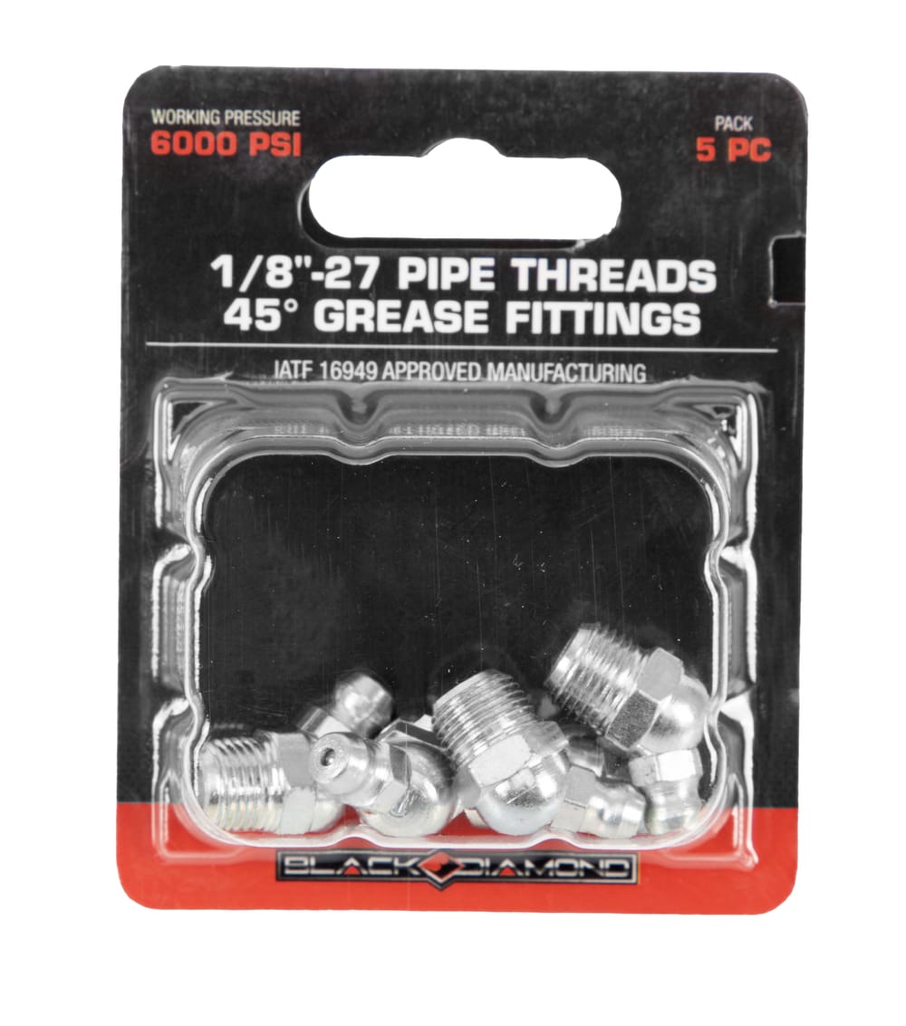 1/8"-27 Pipe Threads 45° Grease Fittings