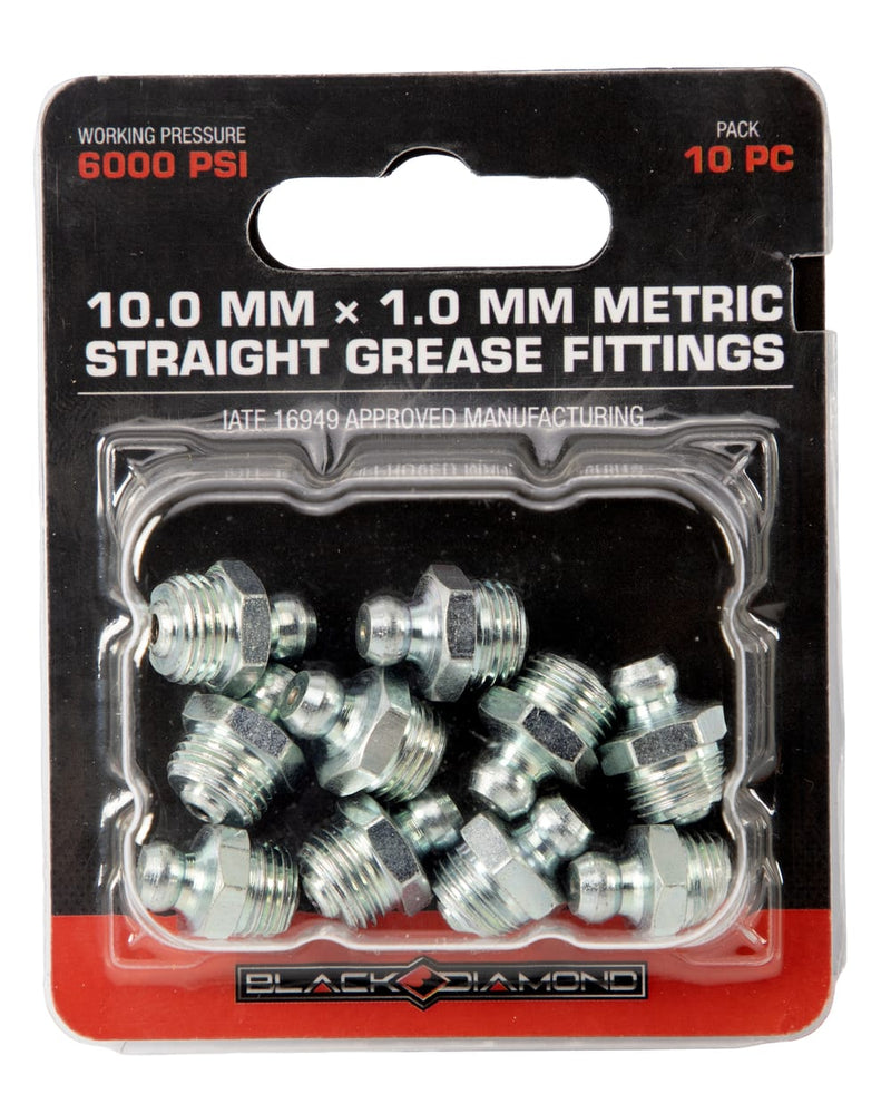8.0 MM x 1.0 MM Metric Straight Grease Fittings