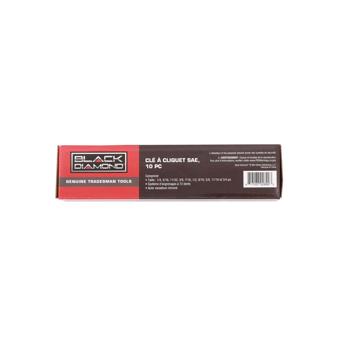 10 Pc SAE Ratcheting Wrench