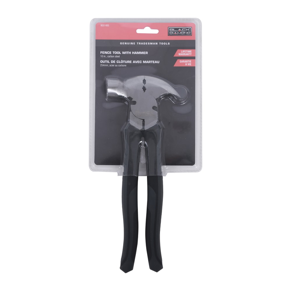 Black Diamond Fence Tool with Hammer in retail packaging