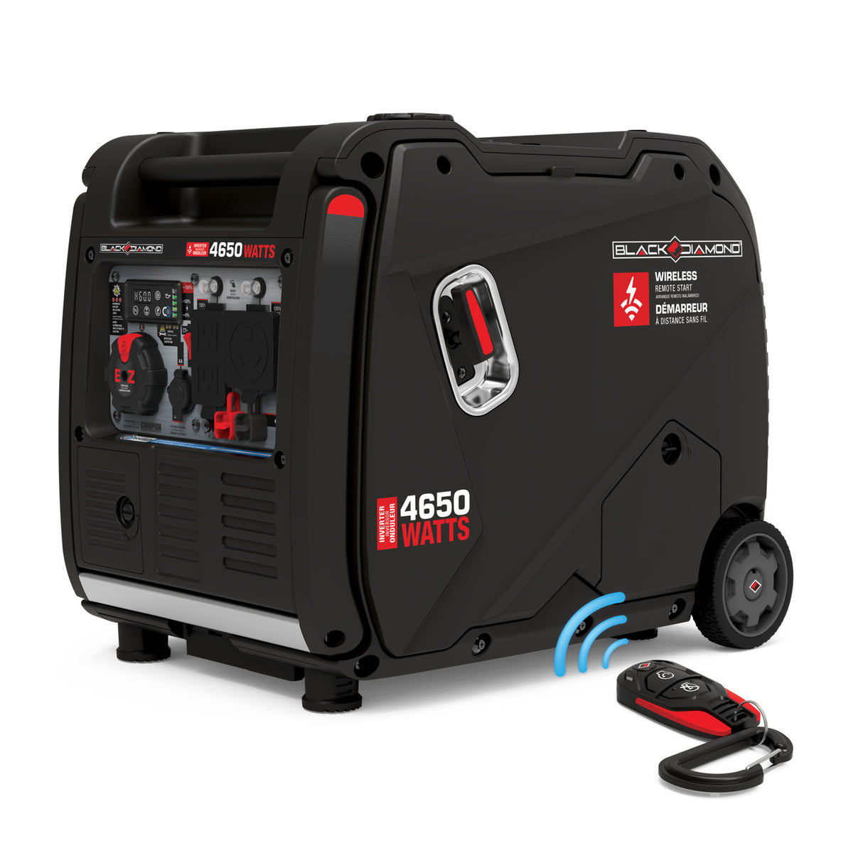 4650-Watt Wireless Remote Start Inverter Generator with Co Shield®