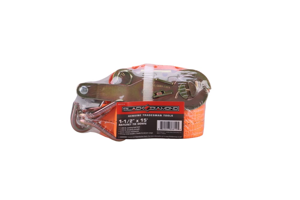 Black Diamond™ 1-1/2" x 15' Ratchet Tie Down