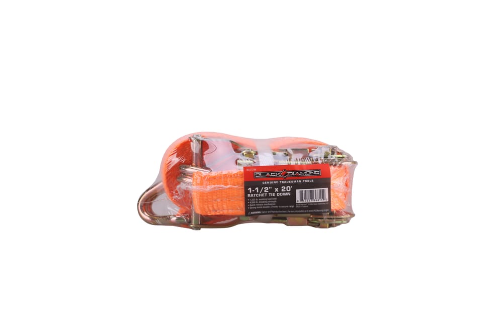 Black Diamond™ 1-1/2" x 20' Ratchet Tie Down